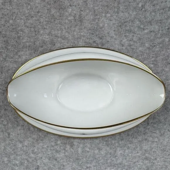 Noritake Wheatcroft Gravy Boat w/ Attached Underplate Vintage China 5852 - Picture 4 of 12
